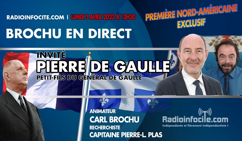 Pierre de Gaulle à Brochu en direct en exclusivité (1re partie)