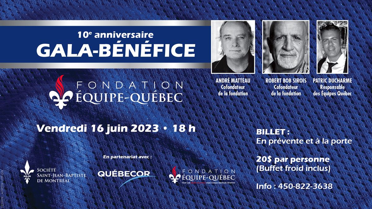 10e gala-bénéfice de la Fondation Équipe-Québec